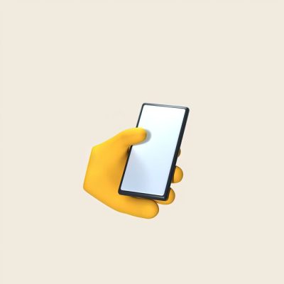 Realistic 3D illustration of yellow hand holding a blank smartphone on plain background. — cottonbro CG studio, Pexels